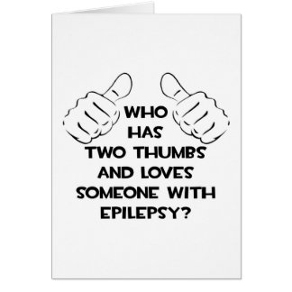 Two Thumbs and Loves Iemand met Epilepsie
