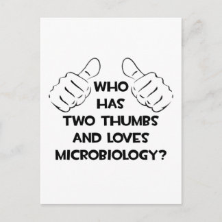 Two Thumbs and Loves Microbiologie Briefkaart