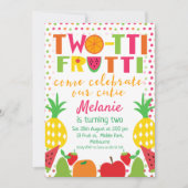 Two-tii Fruit Come viert uitnodiging voor tweede v (Voorkant)