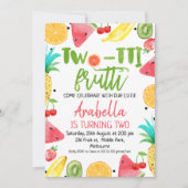 Two-tii Frutti 2e verjaardag uitnodigen Kaart (Voorkant)