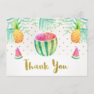 Two-tii Frutti Birthday Hartelijk dank Bedankkaart