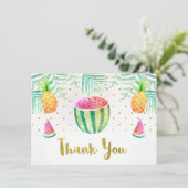 Two-tii Frutti Birthday Hartelijk dank Bedankkaart (Staand voorkant)