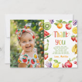 Two-tit frutti verjaardagsfoto dank u kaart (Voorkant)