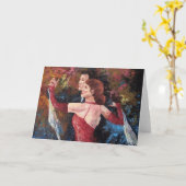 "Two to Tango" (blanco kaart) Kaart (Gele Bloem)