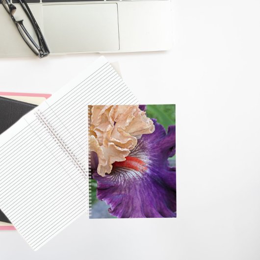 Two-tone Bearded Iris Bloom Floral Notitieboek