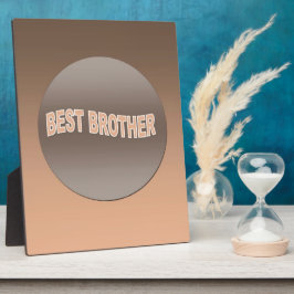 Two Tone Best Brother Fotoplaat