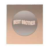 Two Tone Best Brother Notitieblok (Voorkant)