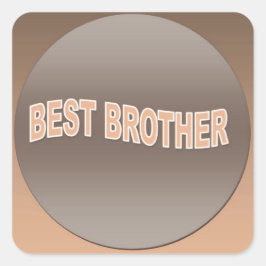 Two Tone Best Brother Vierkante Sticker