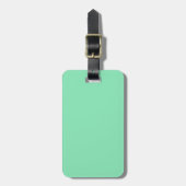 Two-Tone Brown & Mint Green Bagagelabel (Voorkant verticaal)