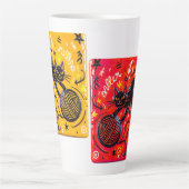 Two-Tone Cat Latte Latte Mok (Voorkant)