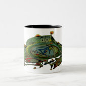 Two Tone Coffee Mok met Ruimteschip Art 1 B.1 (Center)