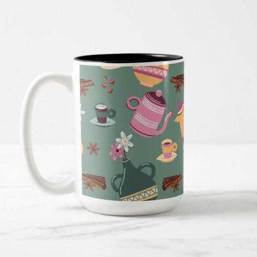Two-Tone Coffee Mug design  Tweekleurige Koffiemok (Links)