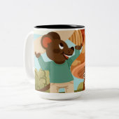 Two-Tone Cozy Sip Coffee Mug Tweekleurige Koffiemok (Voorkant links)