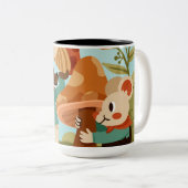 Two-Tone Cozy Sip Coffee Mug Tweekleurige Koffiemok (Voorkant rechts)