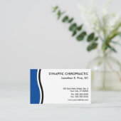 Two-Tone Curve Chiropractic Appointment Kaarten Afsprakenkaartje (Staand voorkant)