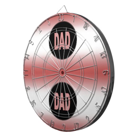 Two Tone Dad Dartbord (Voorkant Rechts)