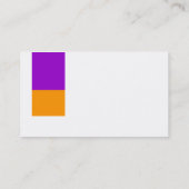 Two Tone Decor - Paarse en Oranje Visitekaartje (Achterkant)