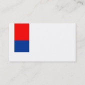 Two Tone Decor - Rood en Navy Blauw Visitekaartje (Achterkant)