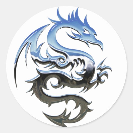 Two Tone Dragon stickers (Voorkant)