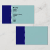Two Tone - Gestippelde lijn Visitekaartje (Voorkant / Achterkant)