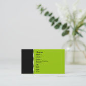 Two Tone - Gestippelde lijn Visitekaartje (Staand voorkant)