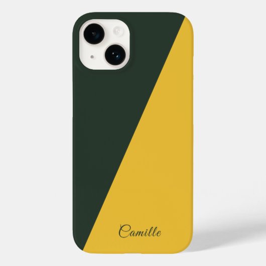 Two Tone Gold & Forest Groene Telefoon Case (Achterkant)