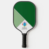 Two Tone Green Community Center voor bedrijven Pickleball Paddle (Achterkant)