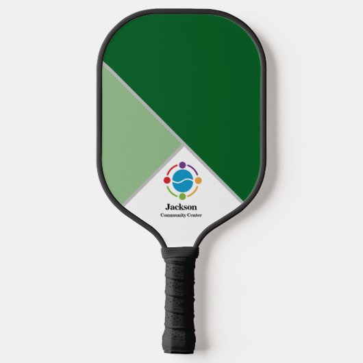 Two Tone Green Community Center voor bedrijven Pickleball Paddle (Achterkant)