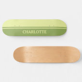 Two-Tone Green Persoonlijk Skateboard (Horizontaal)