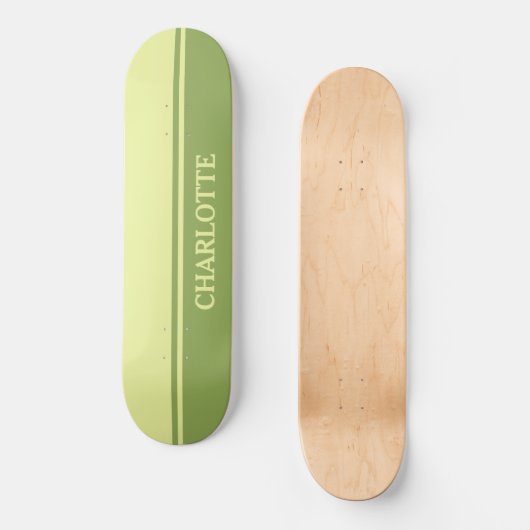 Two-Tone Green Persoonlijk Skateboard (Voorkant)