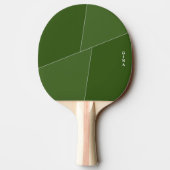Two Tone Green Ping Pong Paddle gepersonaliseerd Tafeltennisbatje (Achterkant)