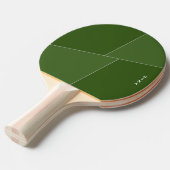 Two Tone Green Ping Pong Paddle gepersonaliseerd Tafeltennisbatje (Voorkant Gekanteld)