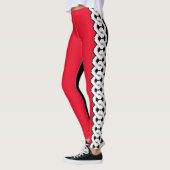 Two Tone Japans kettingpatroon Leggings (Links)