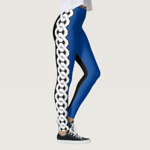 Two Tone Japans kettingpatroon Leggings