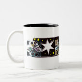 Two-tone koffie mokken sterren (Links)