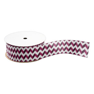 Two-Tone Magenta Chevron Grosgrain Lint