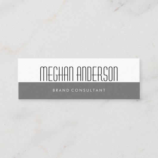 Two Tone | Minimaal Mini Visitekaartje (Voorkant)