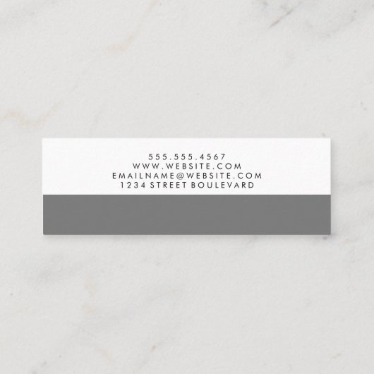 Two Tone | Minimaal Mini Visitekaartje (Achterkant)