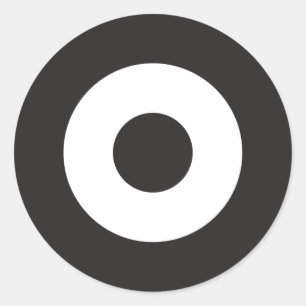 Two Tone Mod Ronde Sticker