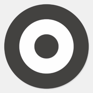 Two Tone Mod Ronde Sticker