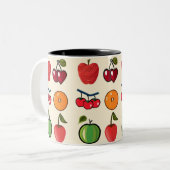 Two-Tone Mok, 11 oz Tweekleurige Koffiemok (Voorkant links)