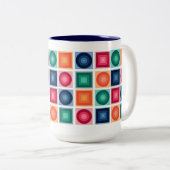 Two-Tone Mok, 15 oz Tweekleurige Koffiemok (Voorkant rechts)