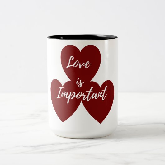 Two-Tone Mok, 15 oz Tweekleurige Koffiemok (Center)