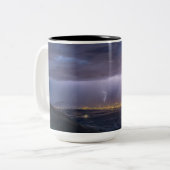 Two-Tone Mok, 15 oz Tweekleurige Koffiemok (Voorkant links)