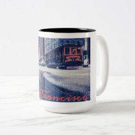 Two-Tone Mok, 15 oz Tweekleurige Koffiemok