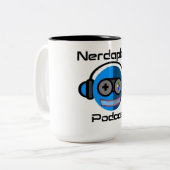 Two-Tone Mok, 15 oz Tweekleurige Koffiemok (Voorkant links)