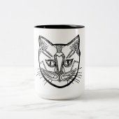 Two-Tone Mok, 15 oz Tweekleurige Koffiemok (Center)