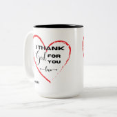 Two-Tone Mok, 15 oz Tweekleurige Koffiemok (Voorkant links)