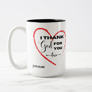 Two-Tone Mok, 15 oz Tweekleurige Koffiemok