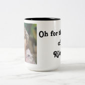 Two-Tone Mok, 15 oz Tweekleurige Koffiemok (Center)